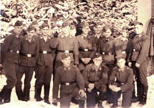 The recruits at Oschatz, 1939 (looks like 'Poldi in front on left.)