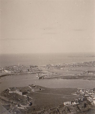 Over the coastal town of St. Malo in October '41