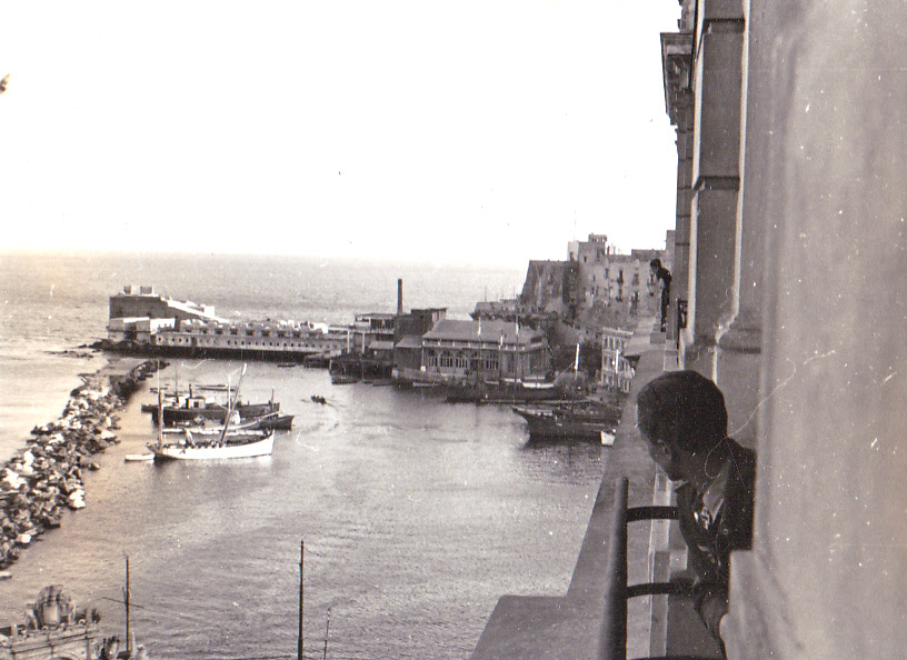 Group Commander Hptm. Schumann looks out at the harbor.&nbsp;