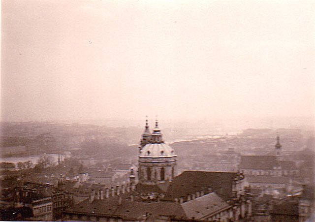 "Looking through the window of the Fenstersturz we gazed at a marvellous panorama of the city."