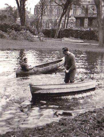 "This afternoon ... I paddled in the park lake ... it's rather embarrassing if you fall into the water..."