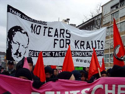 Anti-Deutsch march at Dresden Anniversary