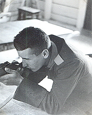 "Bibi" at shooting practice during his time at Napola-Köslin.&nbsp;