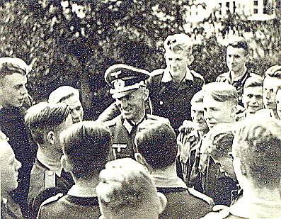 Geissler, says goodbye as his students flock around him