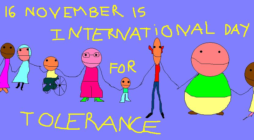 International Tolerance Day placard