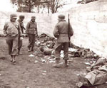 Surrendered Germans murdered by American troops in April 1945.