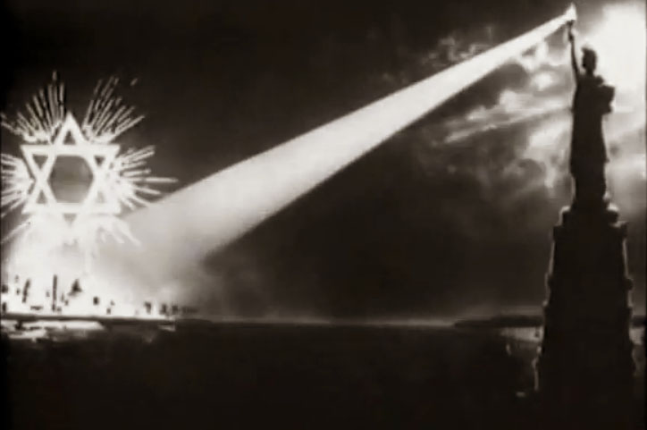 Image from the pro-Jewish 1921 silent film “The Wandering Jew” or “The Life of Theodor Herzl.”