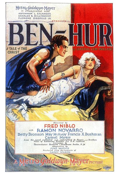 The advertisement for the 1925 film version of Ben-Hur