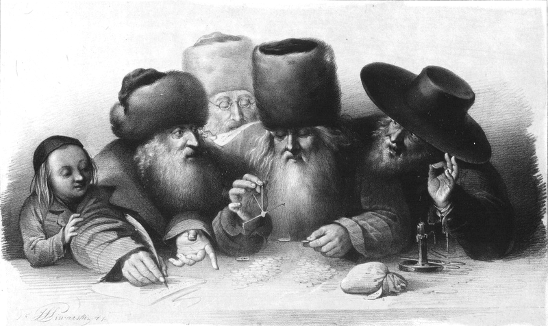 Jewish merchants in nineteenth century Warsaw.