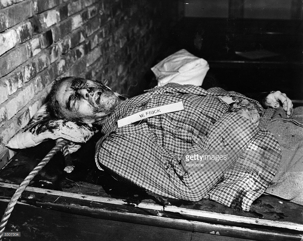 The body of Wilhelm Frick