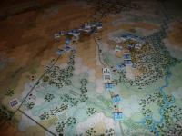 Map showing positions during the Gettysburg Campaign, Day 1.