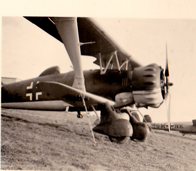 A Stuka Hs 123 at Schwechat