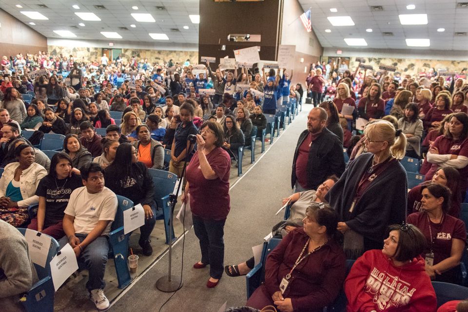 "Lakewood BOE public meeting over possible teacher layoffs on May 8, 2017