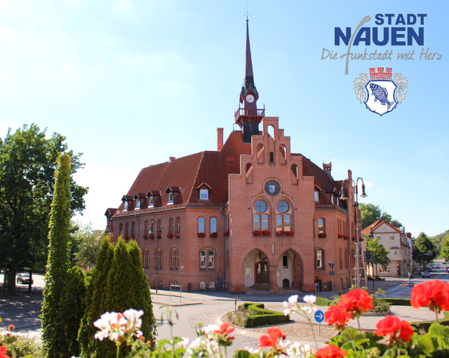 City Hall in Nauen, East Germany