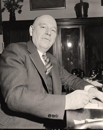 Ernest Lundeen in his Senate office