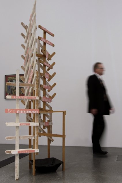 Martin Kippenberger sculpture, "When It Starts Dripping From The Ceilings"