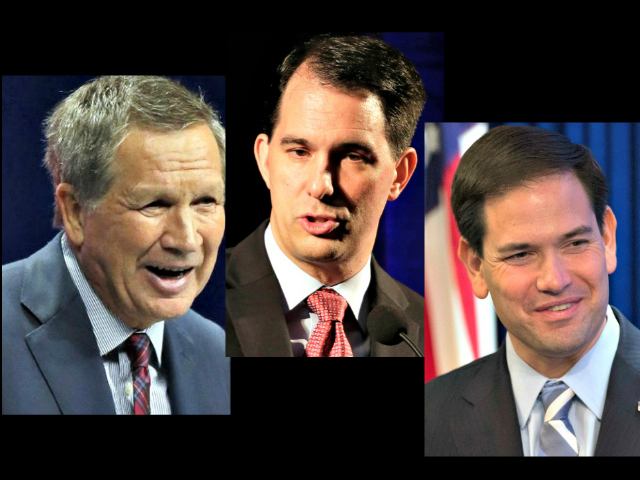 Photo collage of Gov. Kasich, Gov. Walker and Sen. Rubio
