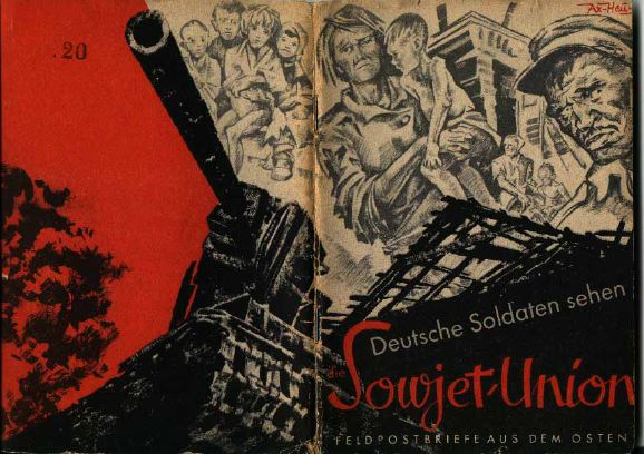 Front and back cover of the 1941 booklet "German Soldiers in the Soviet Union" by Wolfgang Diewerge