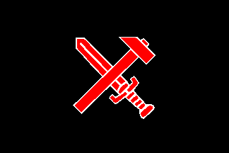 Hammer and Sword" or Strasserist flag of the Black Front.