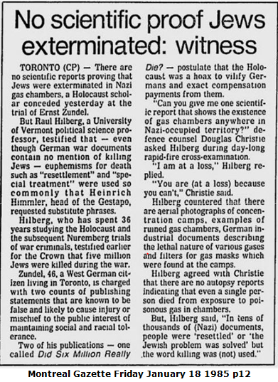 Hilberg news clip