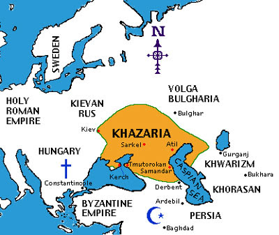 Khazaria on map