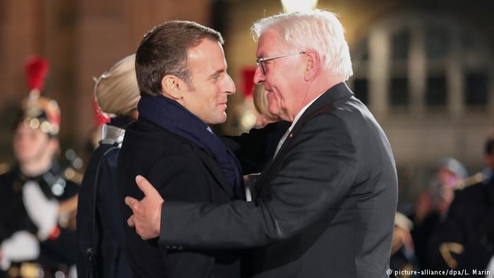 German President Frank-Walter Steinmeier and French President Emmanuel Macron