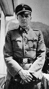 Mengele in his SS uniform