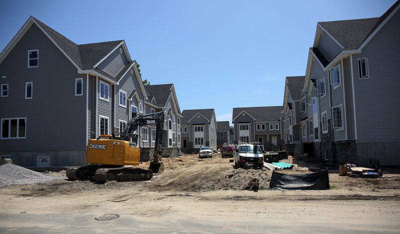 New two-story, cookie-cutter home construction continues unabated in Lakewood NJ to house the Orthodox Jews who are coming from all over the world