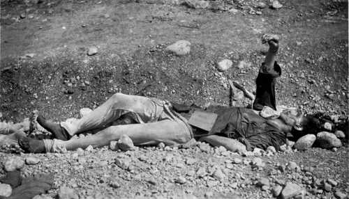 SS masn beaten and stoned at Ebensee