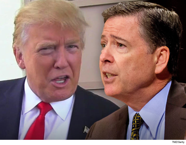 Trump and Comey collage