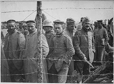 Unidentified prisoners of war (POW's) whom are supposed to be protected by the Geneva Convention.