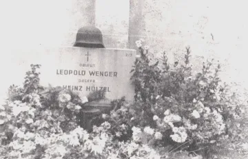 Poldi's grave at the small, well-kept cemetery at Hirschstetten, near Vienna.