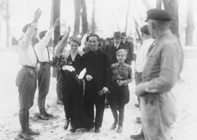Joseph Goebbels on his wedding day in Dec. 1931