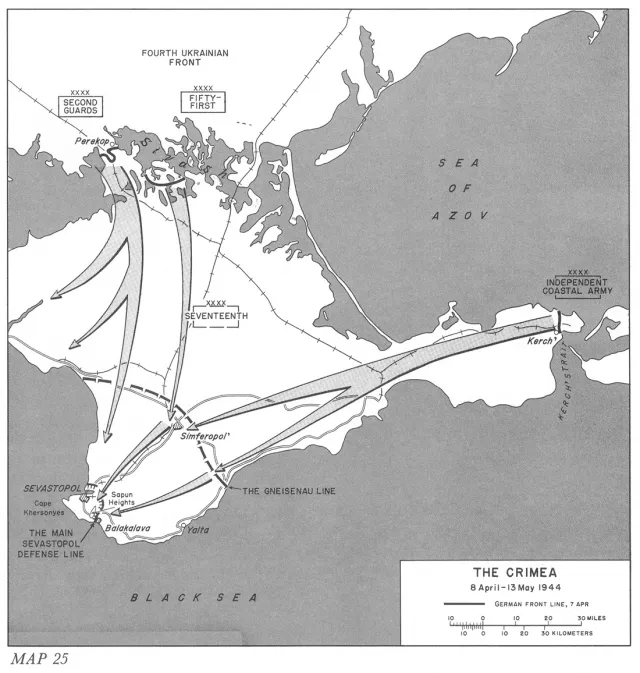 Push into Crimea, 1944