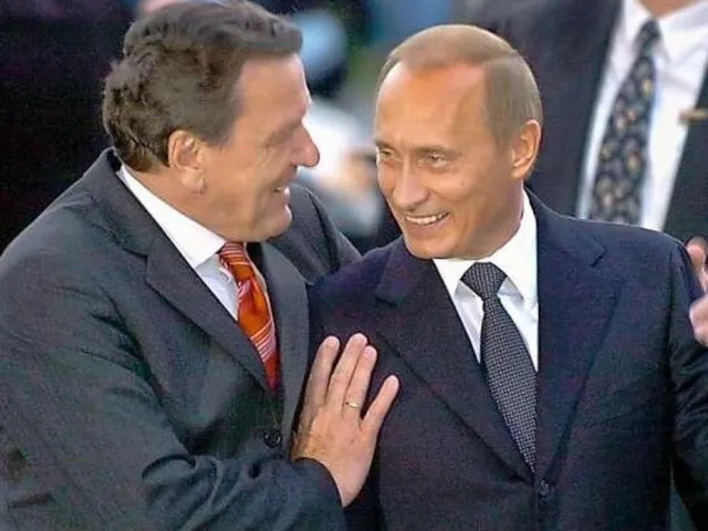 Putin and Schroeder