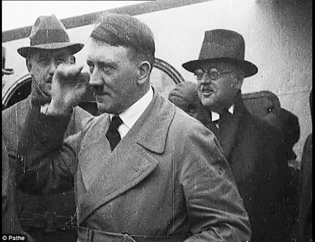 Hitler at speech, 1932