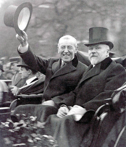 Woodrow Wilson and Raymond Poincare